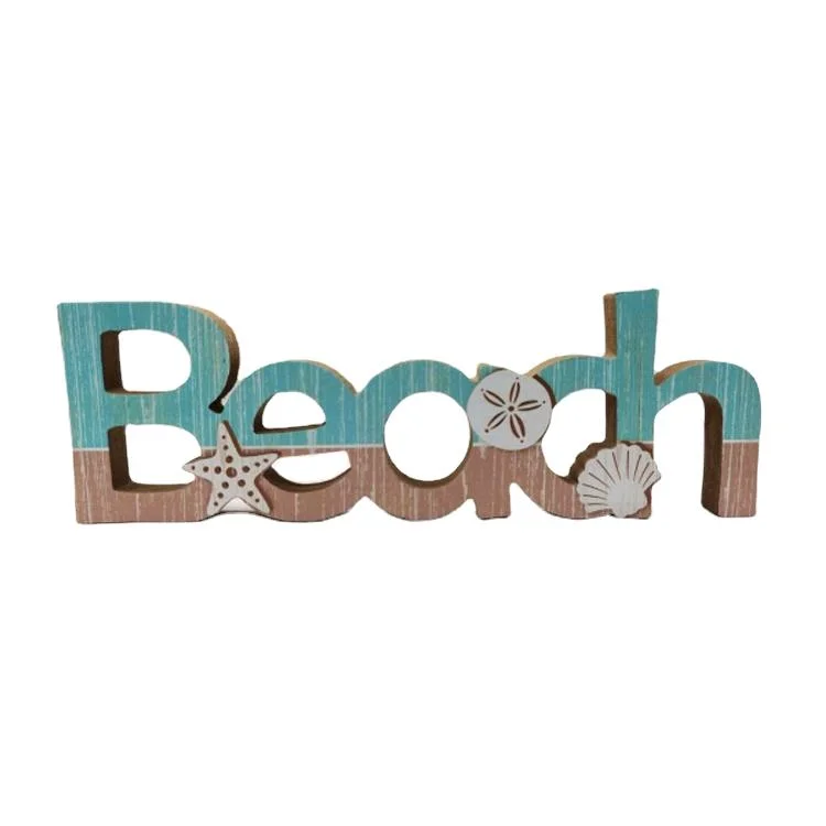 Custom Letter Shape Home Decorative Wood Sign Nautical Craft